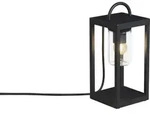 Bologna Bodenleuchte E27 230V schwarz, transp. Glas || 7533-750