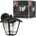 Paulmann Au&szlig;enwandleuchte Classic Curved - Schwarz/Transparent
