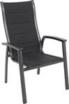 4er Set Royal Garden Richmond Stapelstuhl Aluminium/Polyester Iron Grey/Anthrazit