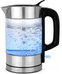ProfiCook Wasserkocher Edelstahl | 1 Liter | beleuchtet | 1600W | Reisewasserkocher 