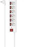 Hama Steckdosenleiste 6-fach, 1,4 m, einzeln schaltbar - Wei&szlig;