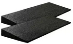 Bordsteinrampe Gummi 43mm 50x20x4,3cm Set= 2 St&uuml;ck schwarz SZAGATO...