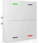 MDT BE-TAL5504.01 Taster Light 55 4fach RGB-W Reinwei&szlig; gl&auml;nzend Neutral