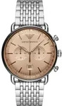 Emporio Armani AR11239 Herren-Armbanduhr, Edelstahl-Geh&auml;use, Metall-Armband