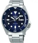 SEIKO Herrenuhr 5 Sports SRPD51K1 blaues Zifferblatt 10bar Edelstahl 43mm Durchmesser