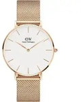 Daniel Wellington DW00100305 Uni-Armbanduhr, Metall-Armband - Wei&szlig;/Gold