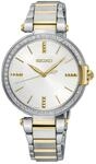 SEIKO Damen Quarz Armbanduhr aus Edelstahl mit Hardlexglas in bicolor - SRZ516P1