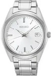 Herrenuhr, Quarz aus Edelstahl - Silbernes Zifferblatt - Seiko Modell: SUR307P1 -