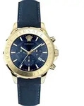 Versace Signature Chrono VEV601423 Herrenuhr Chrono Signature - Gold/Blau