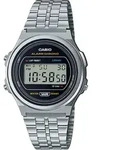 Casio Uhr A171WE-1AEF Digitaluhr Vintage siberfarben Quartz Herrenuhr Damenuhr -