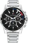 Tommy Hilfiger Mason 1791936 Herrenarmbanduhr - Silber/Schwarz