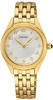 SEIKO Damen Quarz Armbanduhr aus Edelstahl mit Hardlex Glas goldfarben - SUR384P1