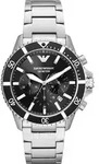 Emporio Armani AR11360 Diver mit schwarzem Zifferblatt, 43 mm - Bunt