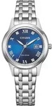Citizen Damen Armbanduhr FE1240-81L Solar Eco Drive Edelstahl - Silber
