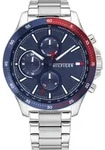 Tommy Hilfiger Analoguhren f&uuml;r M&auml;nner Masuk silber Universal - Silber