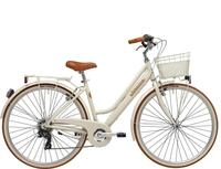 69 Adriatica Cityfahrrad 28 Zoll RETRO Lady beige inkl. Korb