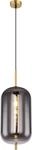 Globo Lighting H&auml;ngeleuchte Metall messingfarben, matt, Glas, Kabel PVC schwarz,