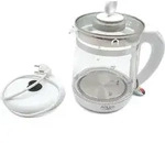 ADLER Elektrischer Wasserkocher aus Glas 1,5 Litern Beleuchteter Kettles Innovativ -