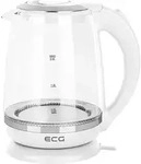 ECG RK 2020 White Glass | Wasserkocher | Wei&szlig; | Volumen 2 l Blaue
