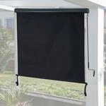 Vertikalmarkise MCW-F42, Senkrechtmarkise Sichtschutz Au&szlig;enrollo Rollo, UV-Schutz 50