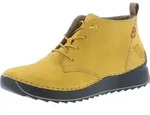 Rieker Damen Schn&uuml;rboots Stiefeletten 51510-68, Gr&ouml;&szlig;e:41 EU, Farbe:Gelb - Gelb -