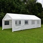 VCM Pavillon | Ma&szlig;e ca. 3x4x8 m | wasserabweisende 180g / m&sup2; PE Plane | Partyzelt 