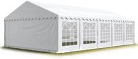 TOOLPORT Partyzelt Festzelt 6x10 m Garten-Pavillon PVC Plane 700 N in wei&szlig;
