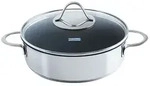 Kelomat Schmorpfanne Perfekt mit Deckel &Oslash;24 cm Edelstahl Backofenpfanne -...