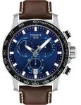 Tissot Supersport Chrono 45,5 mm mit blauem Zifferblatt, Quarzwerk - Schwarz