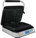 Gutfels Waffle 5010 - Waffeleisen - edelstahl - 1600 Watt - Schwarz/Silber
