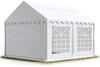 Party-Zelt Festzelt 3x5 m Garten-Pavillon -Zelt ca. 500g/m2 PVC Plane in weiß