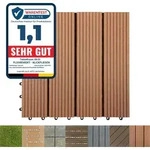 Karat Terrassenfliesen Klickfliesen 30x30 cm, wetterfeste Balkonfliesen aus