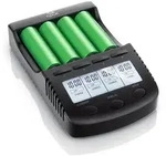 Aplic Batterie-Ladeger&auml;t 1000 mA, f&uuml;r Akku, mit USB-Ladeport f&uuml;r Li-ion /...