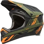 O'NEAL Fullface Helm Backflip Strike , Schwarz Orange Oliv, XL - Schwarz