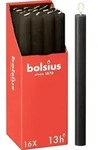 Bolsius 16er Set Stabkerzen rustik, 27cm, schwarz