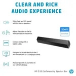 HP Z G3 - Soundbar - f&uuml;r Konferenzsystem - Schwarz - f&uuml;r HP Z24f G3, Z24n G3, Z24u
