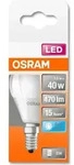 Osram E14 5.5W 4000K LED-Tropfen, Sockel E14, 5,5 Watt, Neutralwei&szlig;, 4000 K,