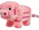 Minecraft Pl&uuml;schfigur &ndash; Schwein, Spielzeug-Schwein, 3 Jahr(e) - Rosa