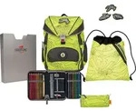 DerDieDas ErgoFlex Superflash Neon Schulranzenset 5-teilig Neon Fighter neongelb -