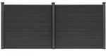 HOME DELUXE WPC Sichtschutzzaun CALLADO - 2 x Element + 3 x Pfosten I Sichtschutz
