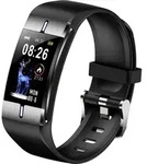 FitVibe Pro Gesundheits- und Fitnessmonitor Schwarz - Silber