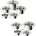 Tefal Duetto 9-teiliges Topfset A705S9, Kochset, Edelstahl, Edelstahl, Edelstahl,