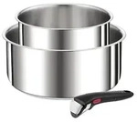 Tefal Ingenio Preference L97393, Kochset, Edelstahl, Edelstahl, Edelstahl, Schwarz,