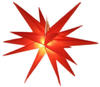 Star-Max LED Kunststoffstern rot 35 cm