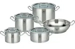 ELO Gourmet Plus Topfset 5-teilig Edelstahl 40995 - Silber