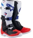 Alpinestars Tech 3 Motocross Stiefel, schwarz/wei&szlig;/rot/blau, 12 (47) - Wei&szlig; -...