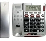 amplicomms BIGTel 50 Alarm plus, Grosstastentelefon Dark Grey - Grau