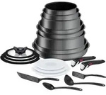 Tefal Ingenio L7619402, Gemischtes Set, Schwarz, Aluminium, Titan, Schwarz,