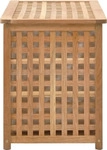 vidaXL W&auml;schetruhe 77,5&times;37,5&times;46,5 cm Walnuss Massivholz - Braun