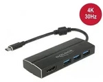USB-C-zu-HDMI-Adapter DELOCK 63931 4K Schwarz - Schwarz